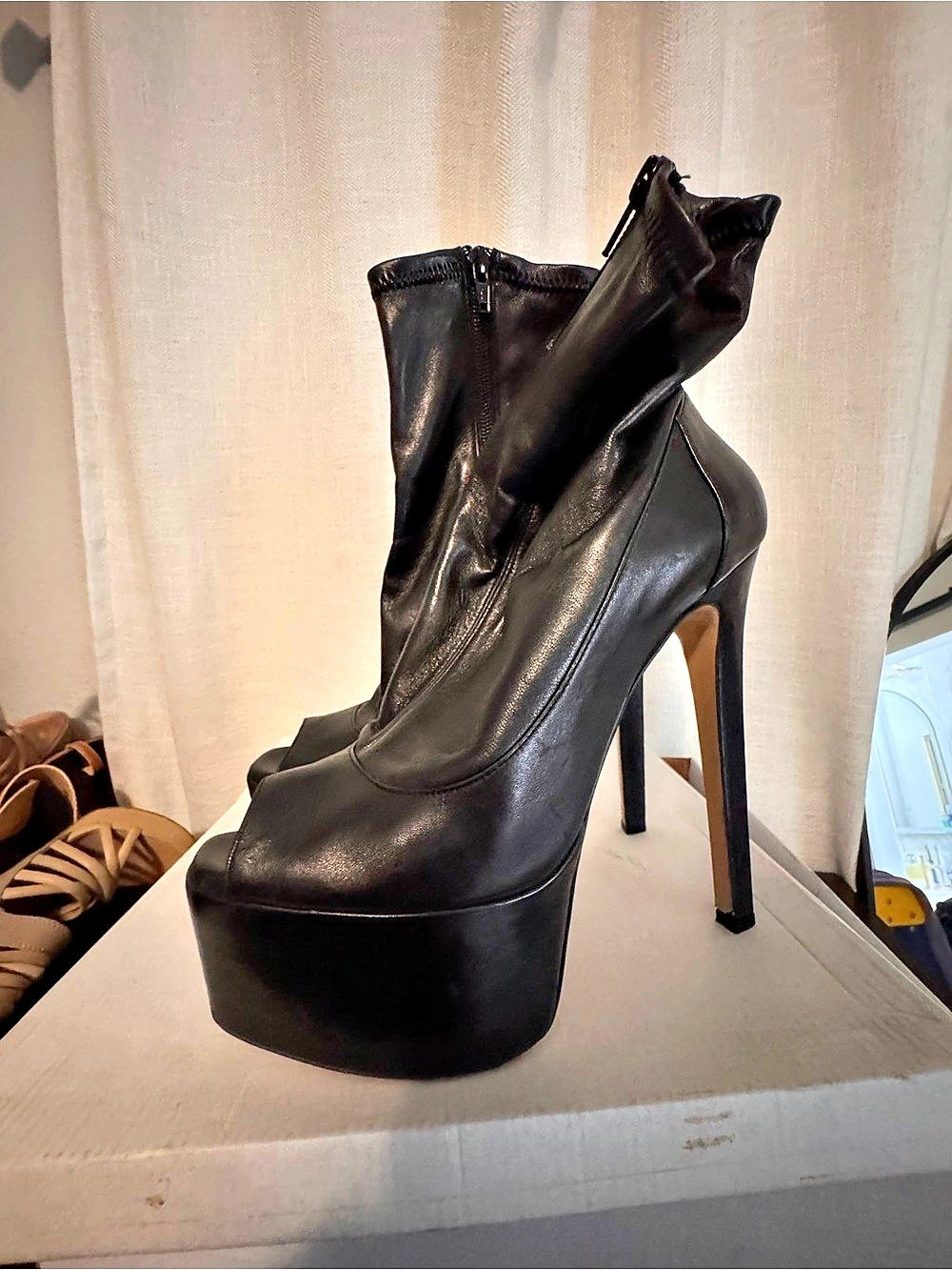 Black Platform Heels EU 39 Like New